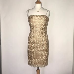 Donna Morgan Gold Dress